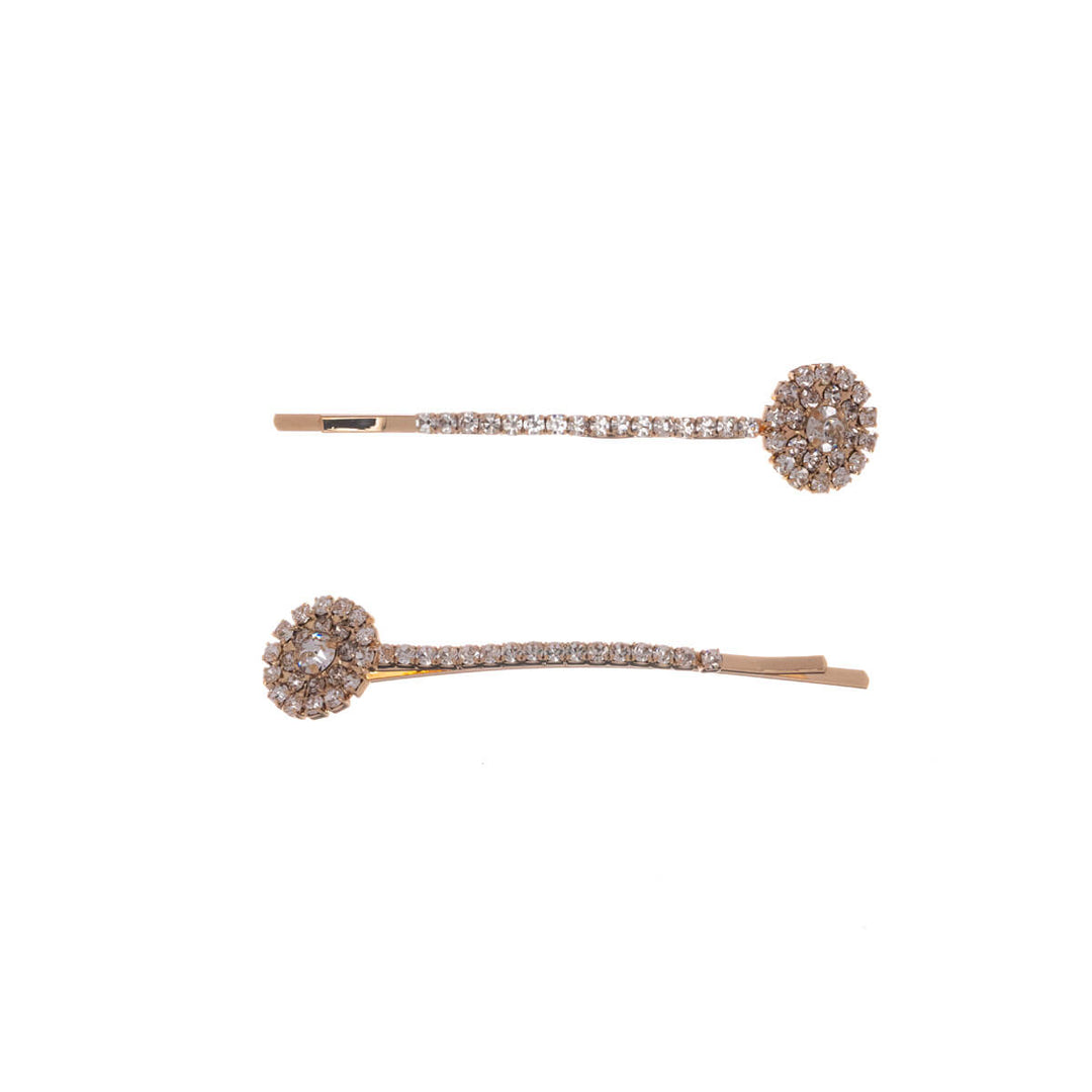 Decorative rhinestone in the hairpin 2pcs