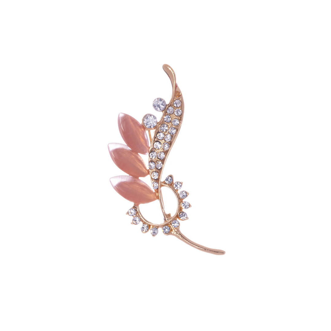 A glittering flower of the brooch