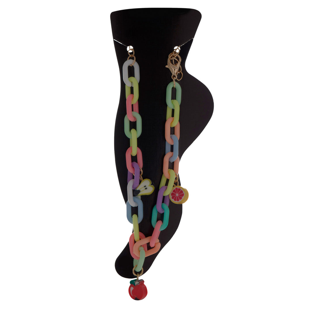 Plastic ankle chain ankle jewelry with fruit