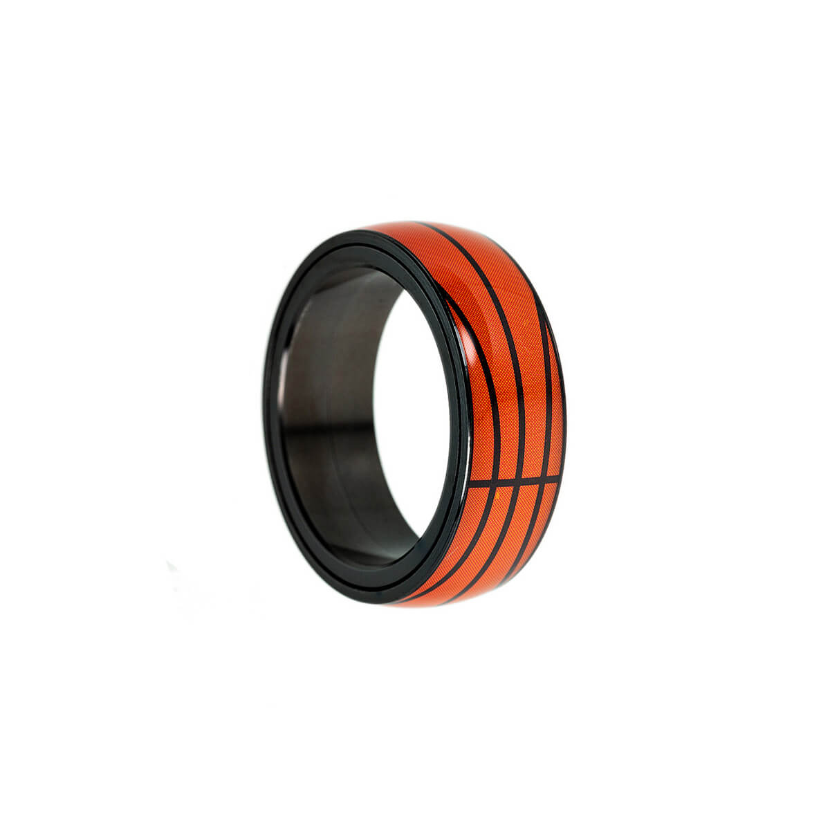 Black Golden Spinning Spinner Ring (Steel)