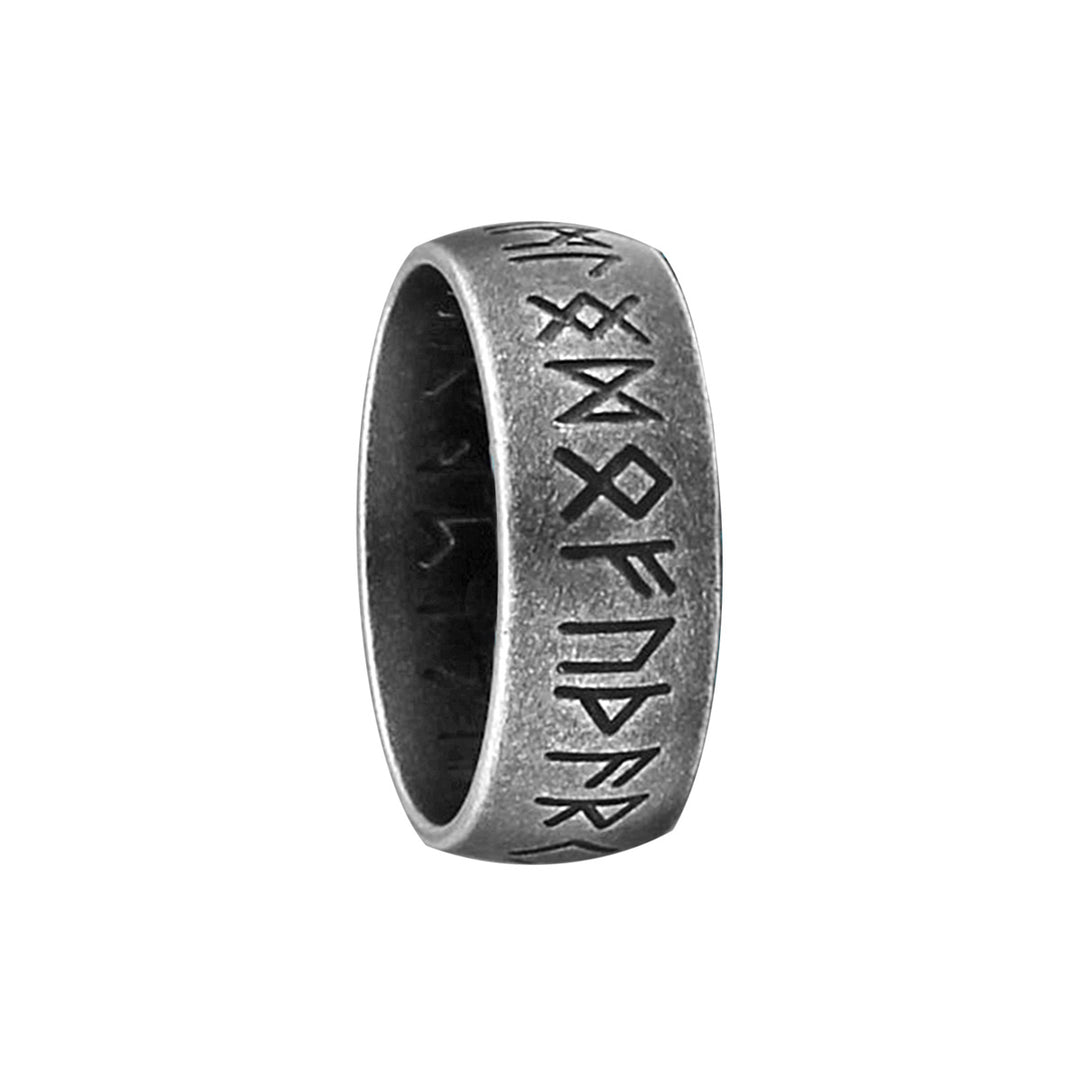 Mytologisk ring i mörkt stål (Stål 316L)