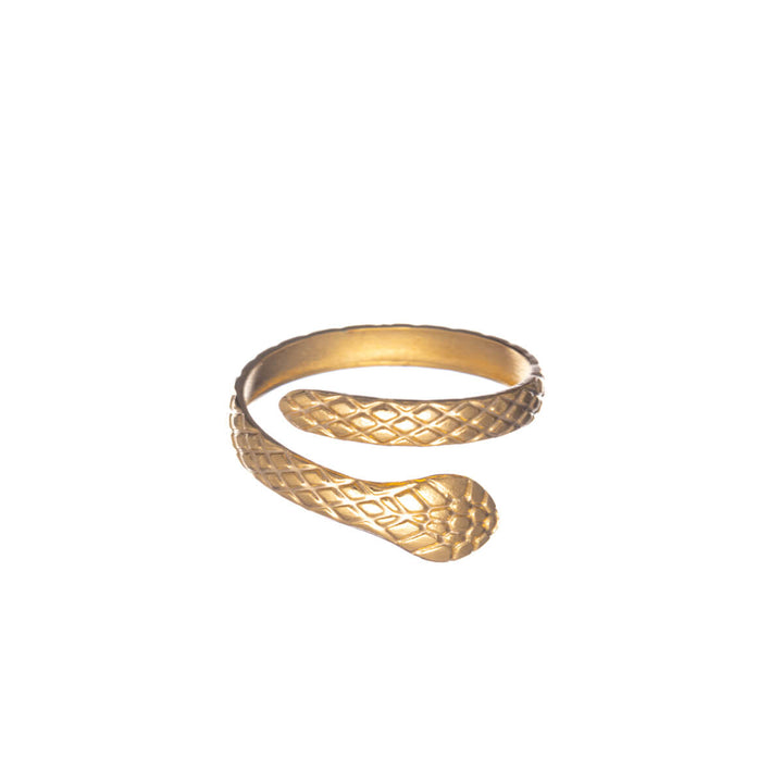 Snake ring enkel storlek stålring (Stål 316L)