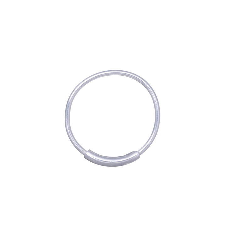 Silver nose ring nose ring 0,65mm 9mm (Silver 925)