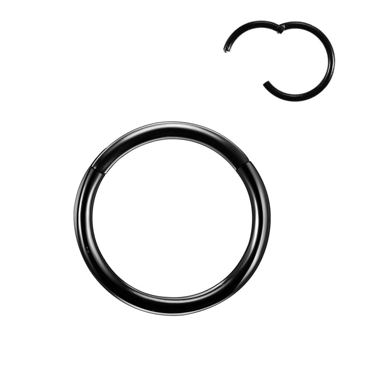 Segment Ring Clicker 1.6mm svart (titan)
