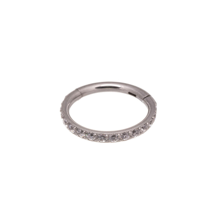 Hinged segment ring clicker pebbled 1.2mm (steel 316L)