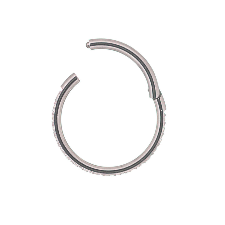 Hinged segment ring clicker pebbled 1.2mm (steel 316L)