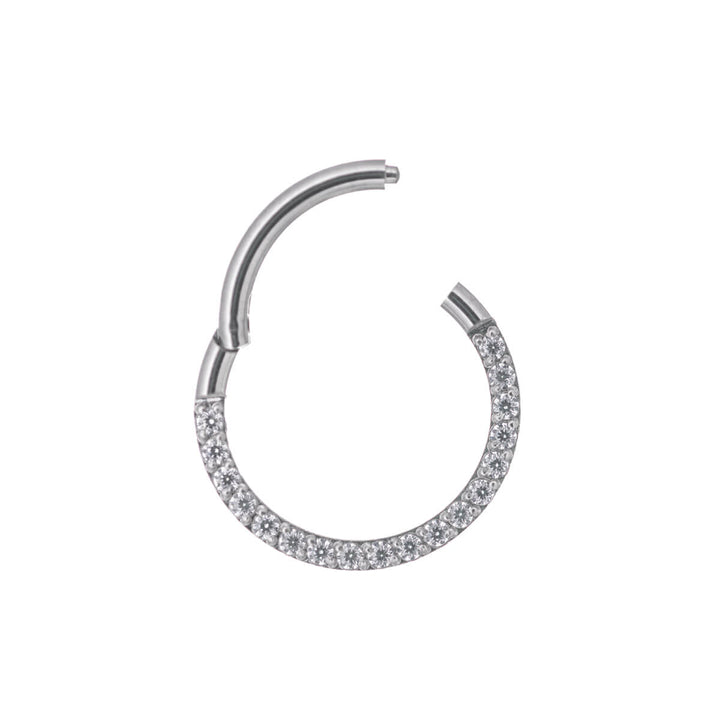 Hinged segment ring clicker pebbled 1.2mm (steel 316L)