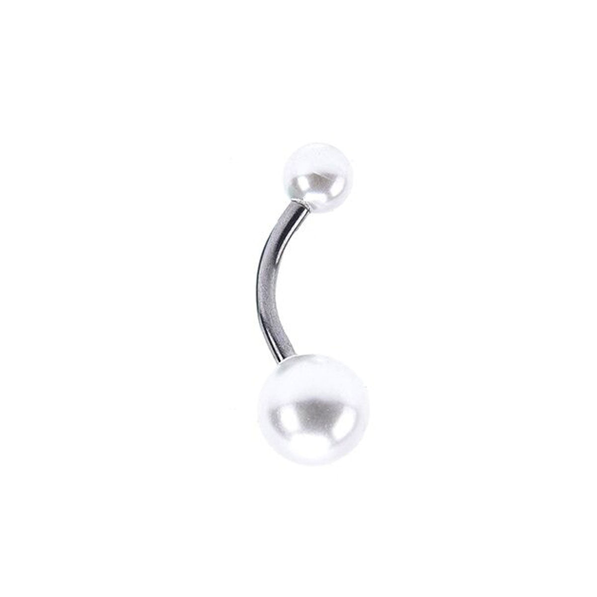 Pearl belly button chain (Steel 316L)