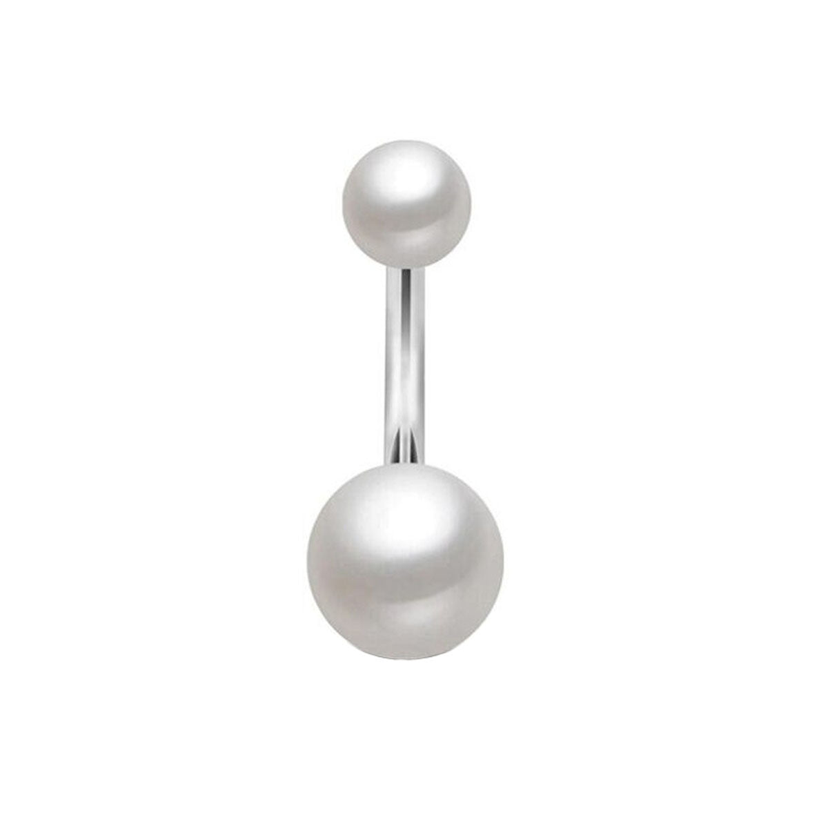 Pearl belly button chain (Steel 316L)