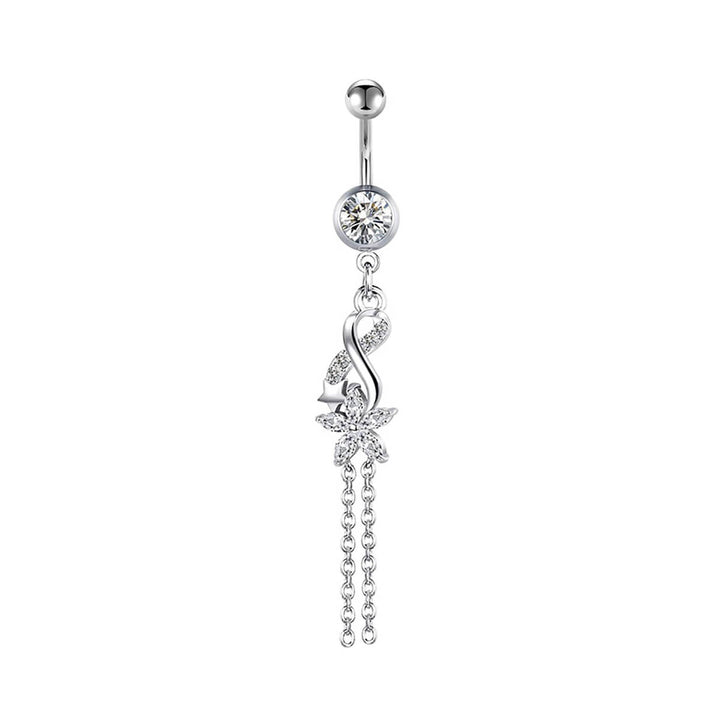 Chain Zirconia Flower Hub (Steel 316L)