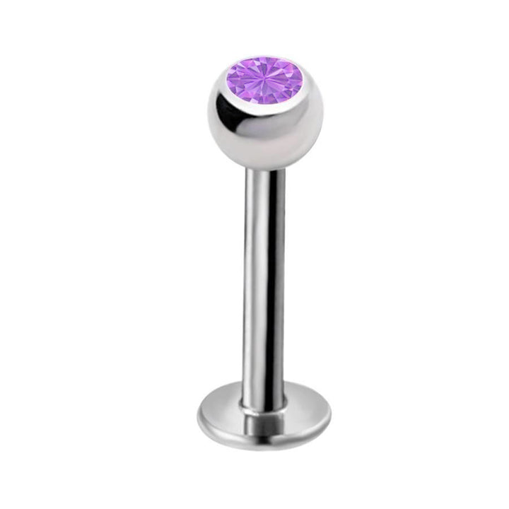 Kivellinen labret huulikoru 1.2mm 6mm (teräs 316L)