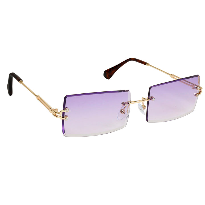 Rectangular sunglasses Frameless lenses