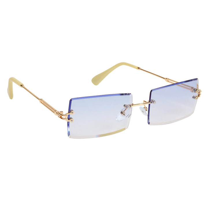 Rectangular sunglasses Frameless lenses