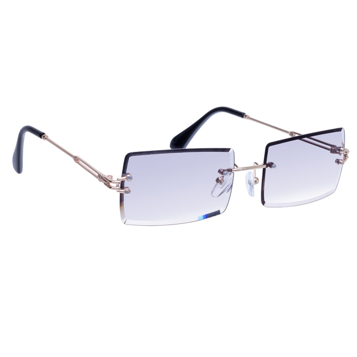 Rectangular sunglasses Frameless lenses