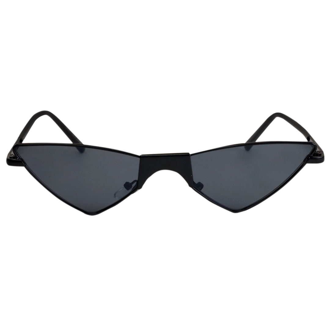 Cat-like sunglasses with coloured lenses