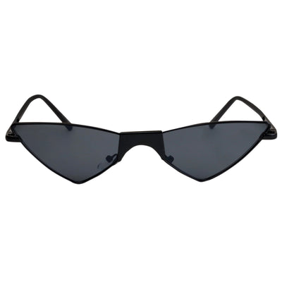 Cat-like sunglasses with coloured lenses