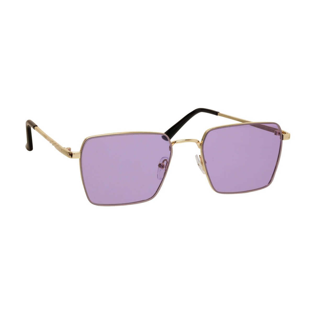 Metal -framed angular sunglasses