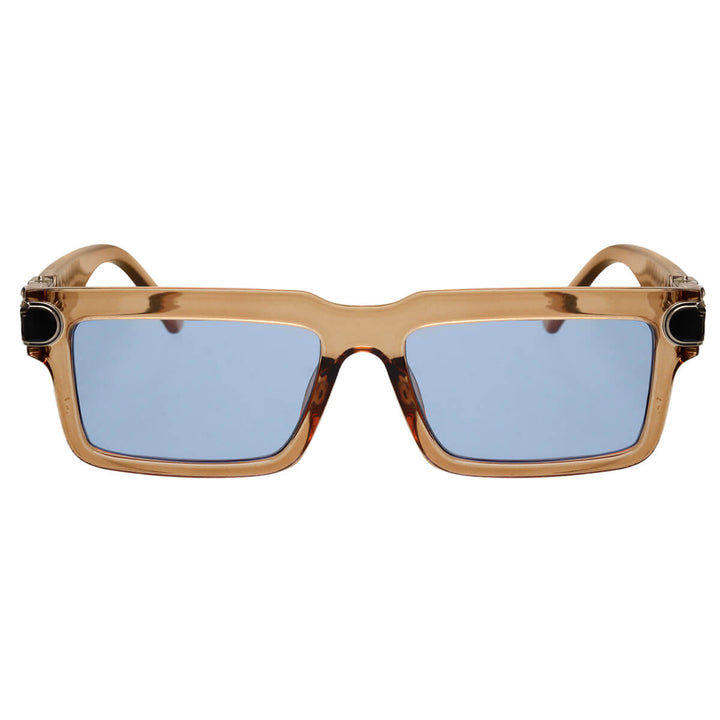 Rectangular sunglasses with decoration