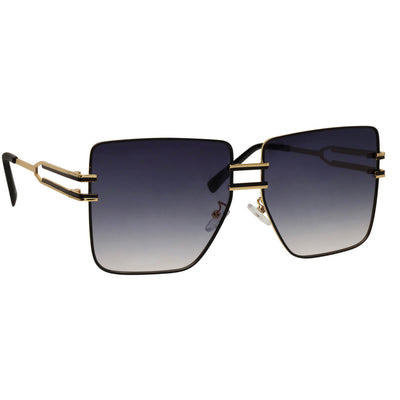Big square sunglasses with striped frames