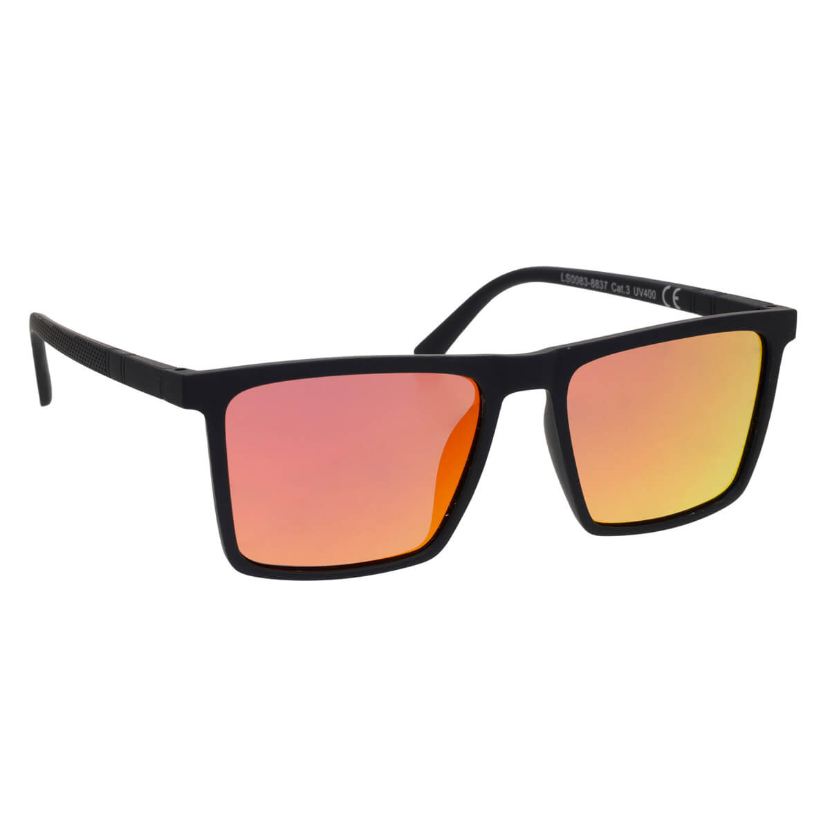 Polarised angled sunglasses