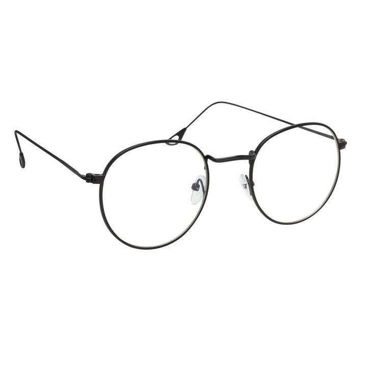 Round fake eyeglasses fake glasses metal frames