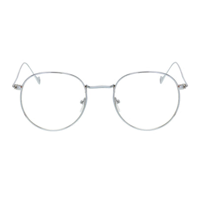 Round fake eyeglasses fake glasses metal frames