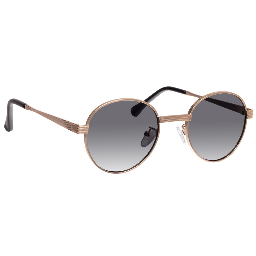 Round sunglasses with sturdy metal frame