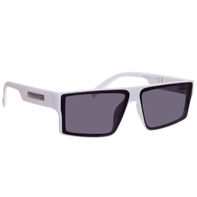 Angular low flat top sunglasses