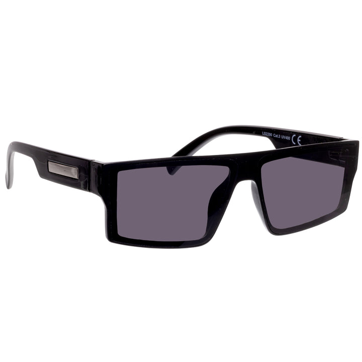 Angular low flat top sunglasses