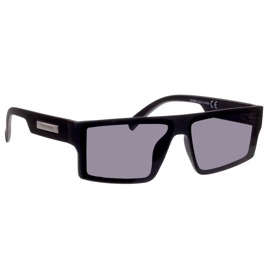 Angular low flat top sunglasses