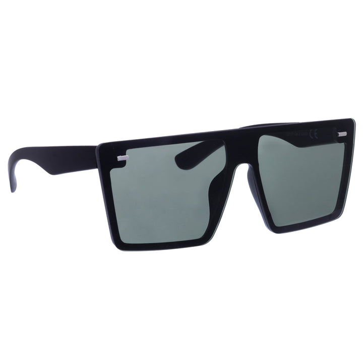 Single lens angled sunglasses flat top