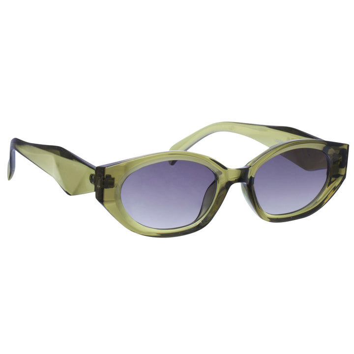 Oval angled sunglasses