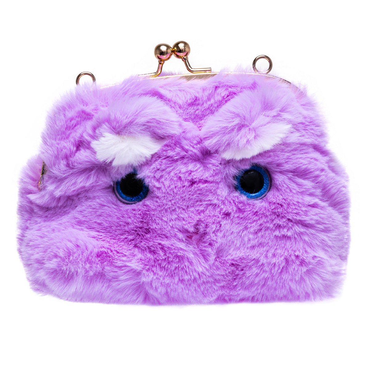 Fluffy stuffed animal big shoulder bag
