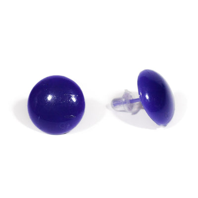 Flat plastic earrings 1,4cm